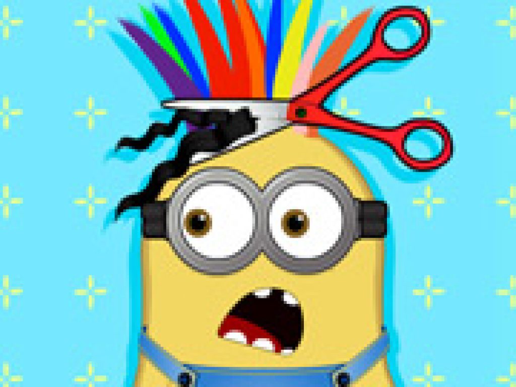 Minion At Hair Salon Coffee Break